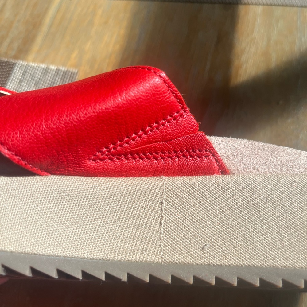 Vionic Red Slide Sandals - Picture 3 of 5